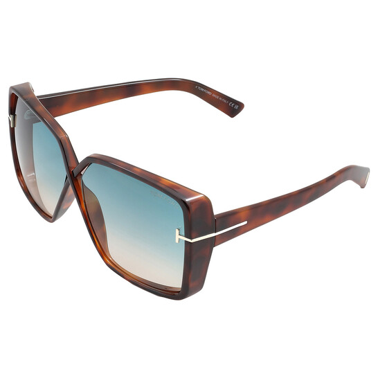 Tom Ford Yvonne Blue Gradient Butterfly Ladies Sunglasses  display picture 1