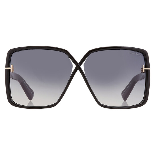 Tom Ford Yvonne Smoke Gradient Butterfly Ladies Sunglasses  display picture 2