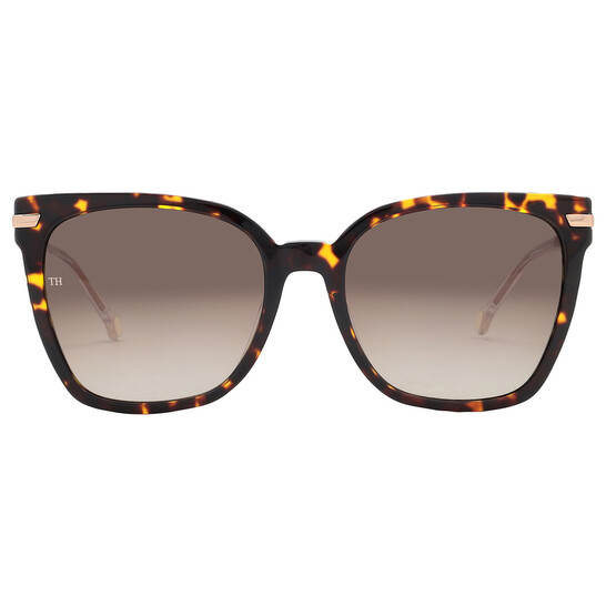 Tommy Hilfiger Brown Gradient Cat Eye Ladies Sunglasses TH  display picture 3