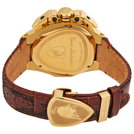 Tonino Lamborghini Spyder Quartz Black Dial Men's Watch SW3011