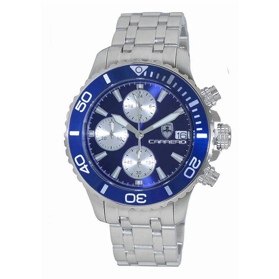 Torino Carrero Time Bold - Cx2 Chronograph Blue Dial Men's Watch