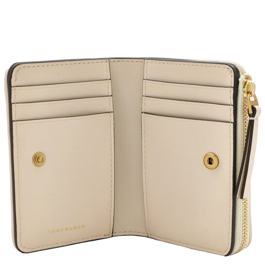Tory Burch Bi-Fold Chevron Kira Wallet In New Cream 153121 Tory Burch Bi-Fold Chevron Kira Wallet In New Cream 153121