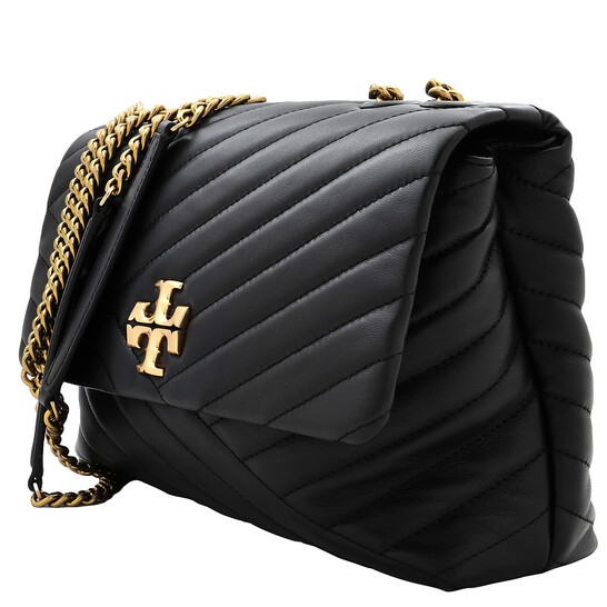Tory Burch Black Chevron Kira Convertible Shoulder Bag 90446 Tory Burch Black Chevron Kira Convertible Shoulder Bag 90446