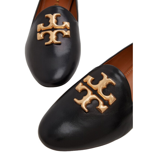 Tory Burch Black Eleanor Leather Loafers, Size 5 84922-006 - Shoes