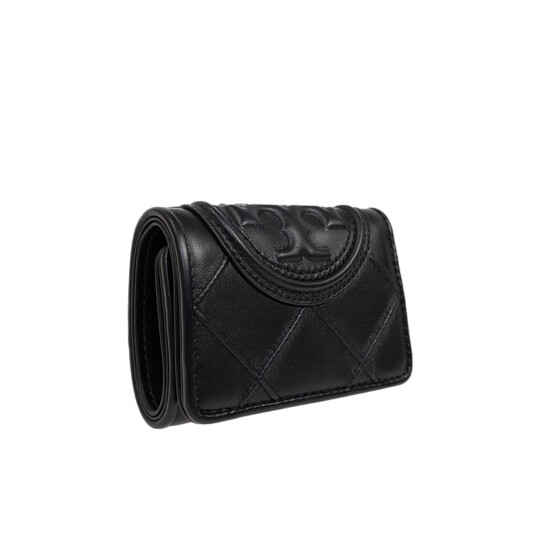 ☆☆Tory Burch☆☆ 24FW Tory Burch Half Wallet 156558 001 Bl Tory Burch Black Fleming Soft Small Flap Wallet 156558-001