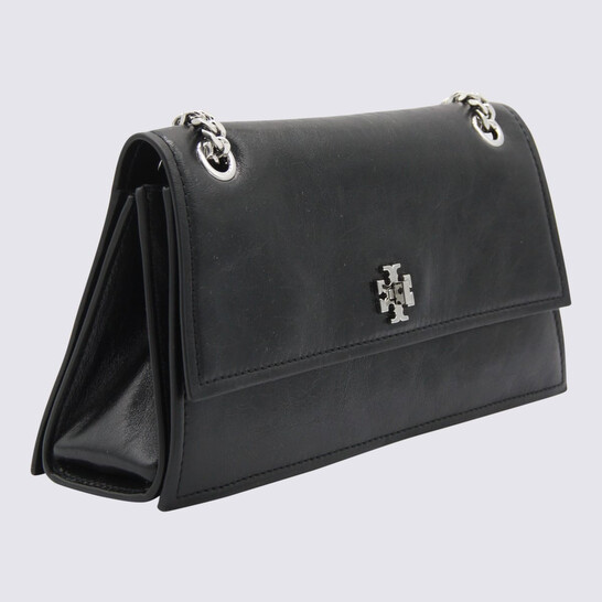 Tory Burch Black Leather Kira Turnlock Shoulder Bag 167058 001