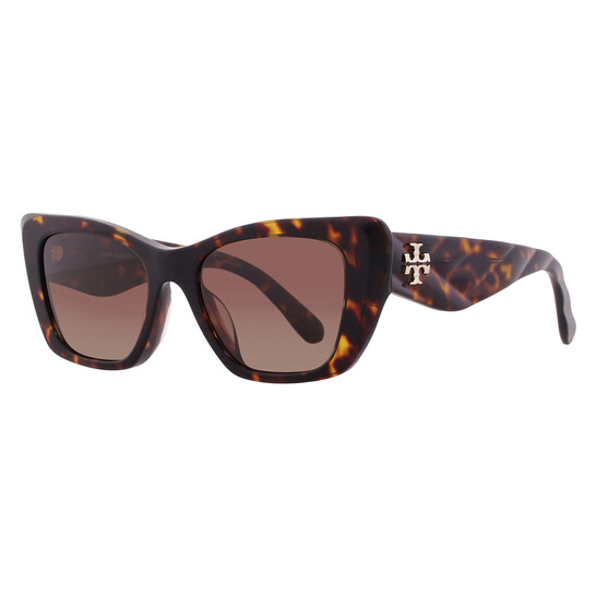 Tory Burch Brown Polar Gradient Cat Eye Ladies Sunglasses  display picture 2