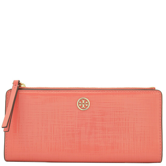 Leather Wallet Tory Burch Pouch Wristlet Tory Burch Purple - Main Image