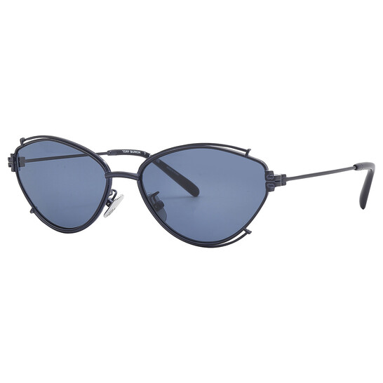 Tory Burch Dark Blue Oval Ladies Sunglasses TY6103 335080 55  display picture 1