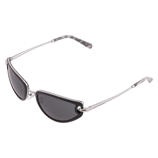 Tory Burch Gray Cat Eye Sunglasses Pierced Cat-Eye Sunglasses: Women main image 3