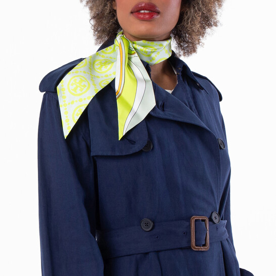 Tory Burch Floral Print Silk Scarf - 546x546 Image #2