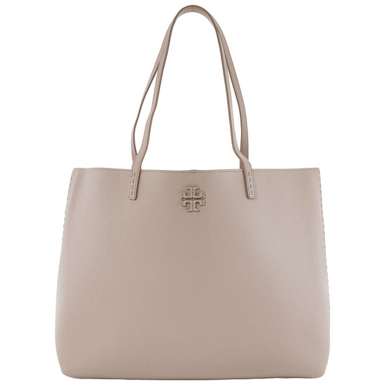 Tory Burch Fresh Clay McGraw Pebbled Leather Tote Bag 152221-200