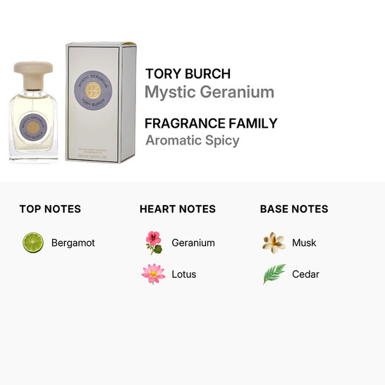 Tory Burch Ladies Mystic Geranium EDP Spray 3.0 oz Fragrances