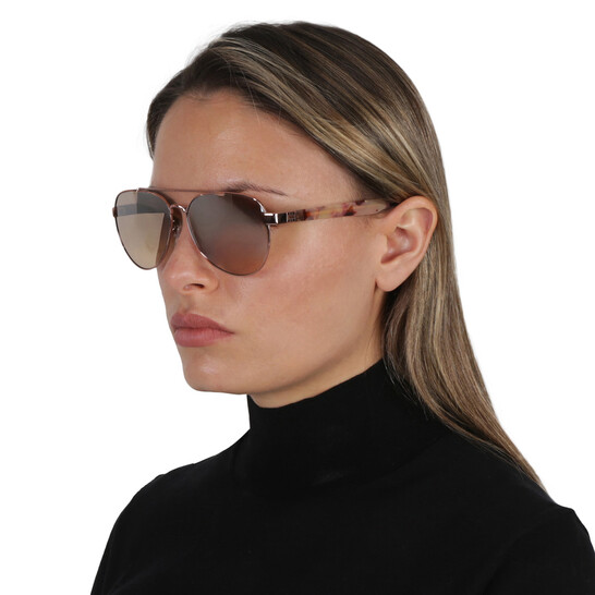 Tory Burch Light Brown Gradient Mirror Pilot Ladies  display picture 2