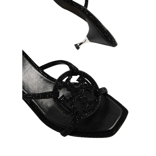 すずらんTory Burch ブラックウェッジヒール　新品未使用 トリーバーチ【美品】黒人気ウェッジヒール24.5センチ