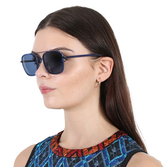 Tory Burch TY6090 Shiny Navy/Transparent Navy Tory Burch TY6090 Sunglasses | FREE Shipping - Go-Optic.com  main image 2