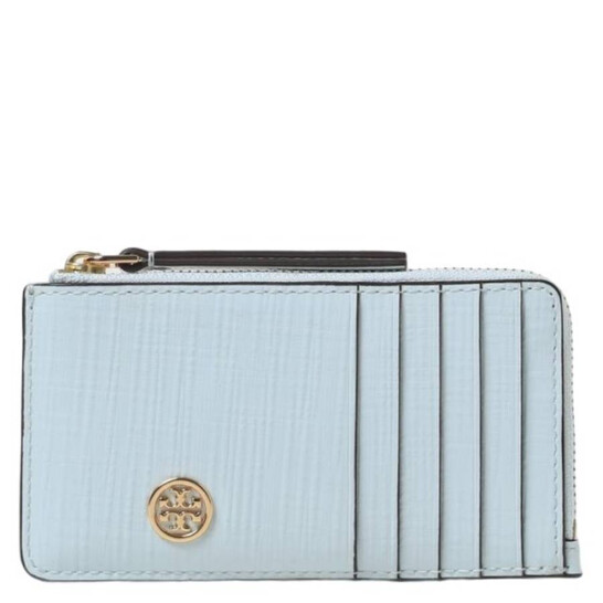 Tory Burch Patent Leather Robinson Crosshatched Card Case