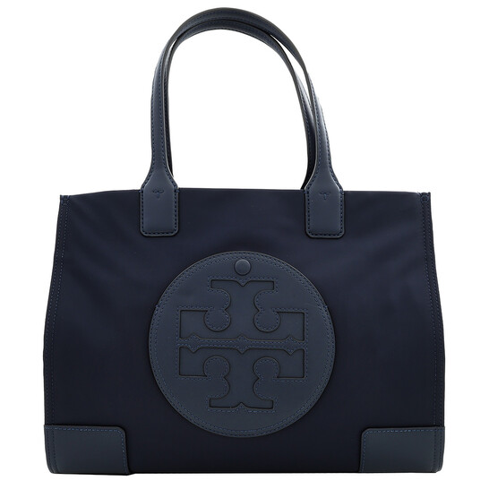 Tory Burch Small Ella Tote Bag-Navy Blue 88578-405