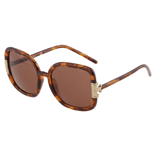 Tory Burch Solid Brown Square Ladies Sunglasses TY9063U