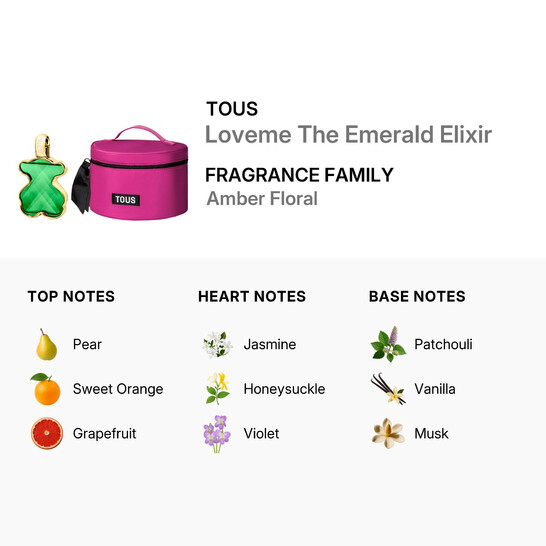 Tous Ladies Loveme The Emerald Elixir Gift Set Fragrances