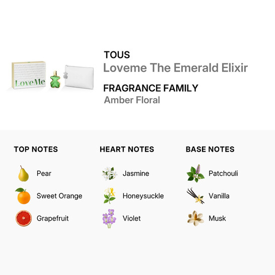 Tous Ladies Loveme The Emerald Elixir Gift Set Fragrances