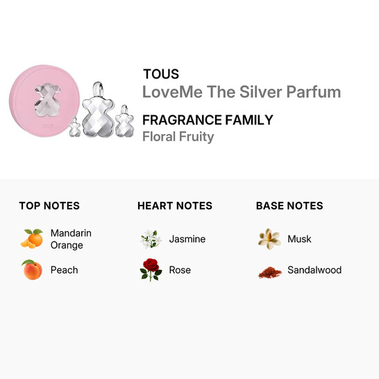 Tous Ladies LoveMe The Silver Parfum Gift Set Fragrances