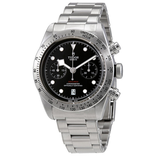 Tudor Heritage Black Bay Chrono Chronograph Automatic Chronometer Black Dial Men's Watch M79350-0004 - 546x546