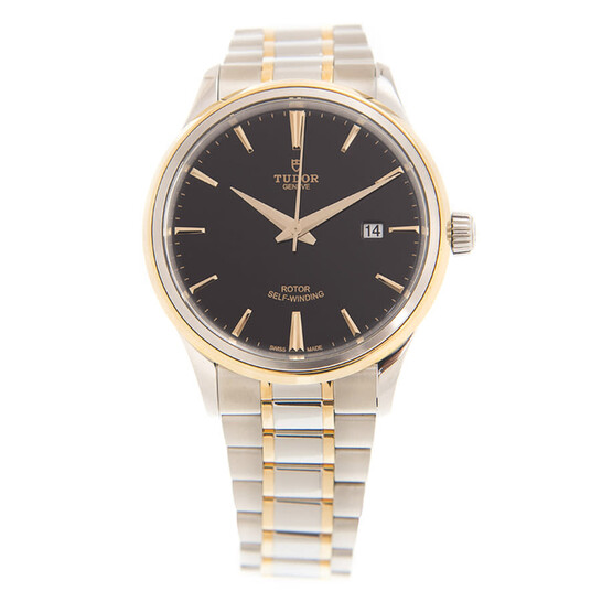 Tudor Style Automatic Black Dial Men's Watch 12703-0003 - Watches