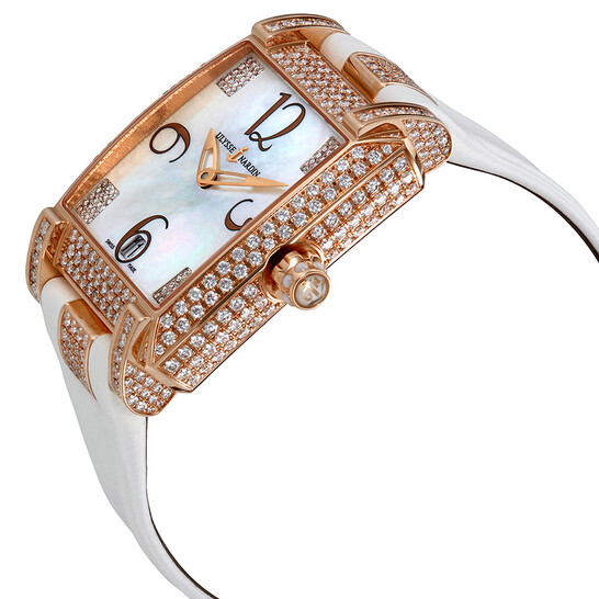 Ulysse Nardin Caprice Mother Of Pearl Dial Ladies Beige Satin Watch 136-91FC/601 - 546x546 Image #2