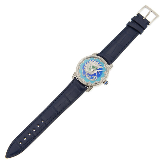 Ulysse Nardin Classico Lady Automatic Diamond Blue Dial Ladies Watch 8150-112-PB - 546x546 Image #3