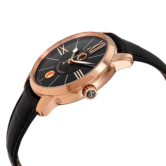 Ulysse Nardin Classico Luna Black Dial Alligator Leather Automatic Men's Watch 8296-122-2-42 Ulysse Nardin Classico Luna Black Dial Alligator Leather Automatic Men's Watch 8296-122-2-42 - 546x546 Image #2