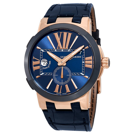 Ulysse Nardin Executive Dual Time Automatic Blue Dial Men's Watch