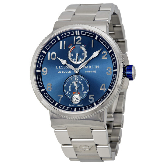 Ulysse Nardin Marine Automatic Blue Dial Stainless Steel Men's Watch 1183-126-7M-63 - 546x546