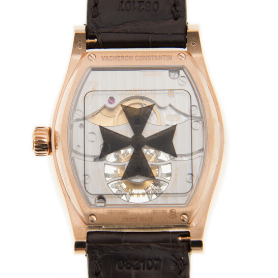 Vacheron Constantin Malte Tourbillon 18kt Rose Gold Brown Leather Men's Watch 30130000R-9754 - 546x546 Image #3