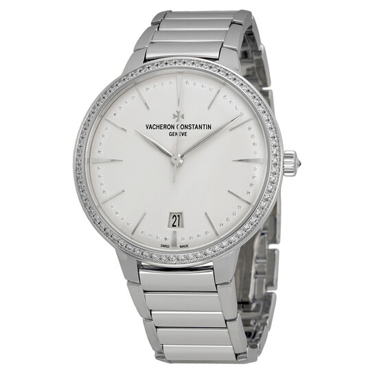 Vacheron Constantin Patrimony Contemporaine Silver Dial White Gold Ladies Watch 85515CA1G-9841 - 546x546