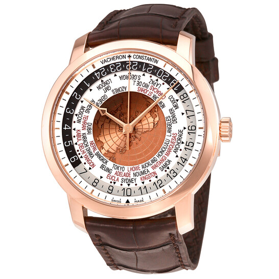Vacheron Constantin Traditionnelle World Time 18kt Rose Gold Men's