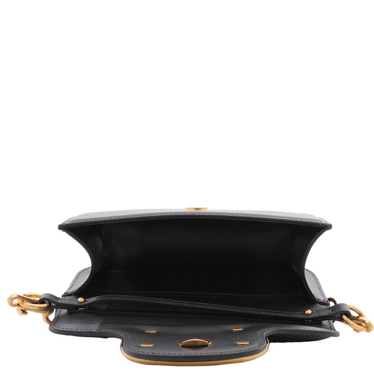 Valentino Garavani Black Calfskin Loco Small Shoulder Bag
