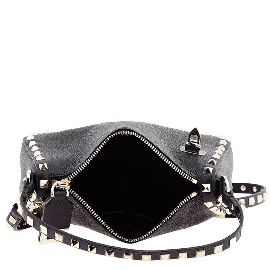 VALENTINO｜ (6W0B0Q96 VSF 0NO / 6W2B0Q96 VSF 0NO) Valentino Garavani Black leather shoulder bag | TheDoubleF