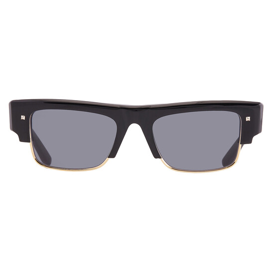 Valentino Garavani Grey Rectangular Unisex Sunglasses VLS  display picture 1
