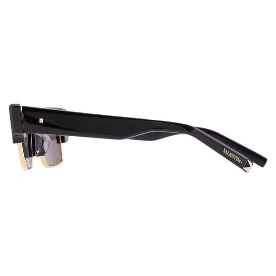 Valentino Garavani Grey Rectangular Unisex Sunglasses VLS  display picture 3