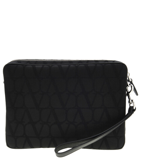 Valentino Garavani Toile Iconographe-Print Clutch