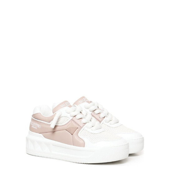 Valentino Garavani Two-Tone Leather One Stud XL Sneakers