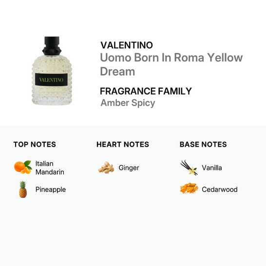 Valentino - Valentino Uomo Born In Roma Yellow Dream Eau De Toilette Spray  100ml/3.4oz - 546x546 Image #4