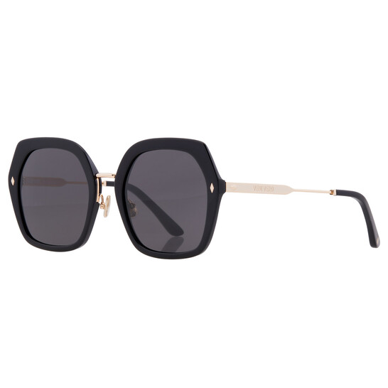 Vedi Vero Grey Hexagonal Ladies Sunglasses VVCC13 BLK 55