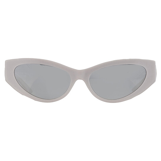 Versace Blue Mirror Silver Cat Eye Ladies Sunglasses VE4470B