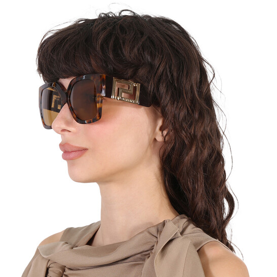 Versace Bronze Square Ladies Sunglasses VE4402 511973 59 