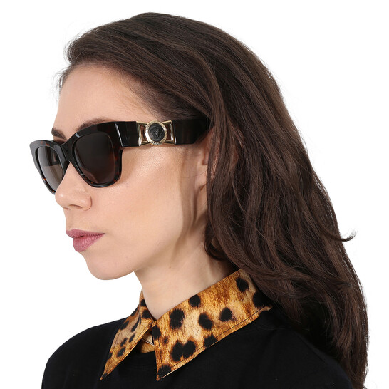 Versace Brown Cat Eye Ladies Sunglasses VE4415U 108/3 52  display picture 1