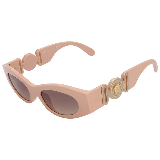 Versace Brown Gradient Grey Mirror Silver Cat Eye Ladies Versace Brown Gradient Grey Mirror Silver Cat Eye Ladies