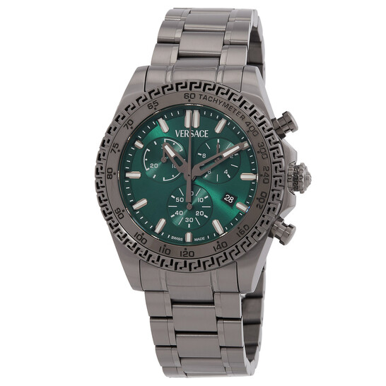 Versace Chrono Chronograph Quartz Green Dial Men's Watch VE9K01224