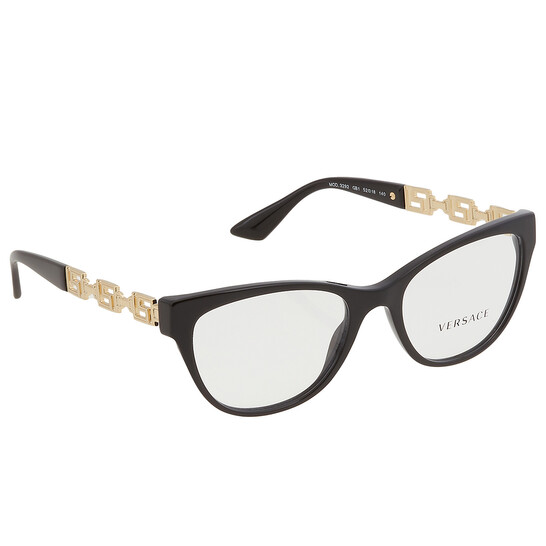 Versace Clear Demo Cat Eye Ladies Eyeglasses VE3292 GB1 52